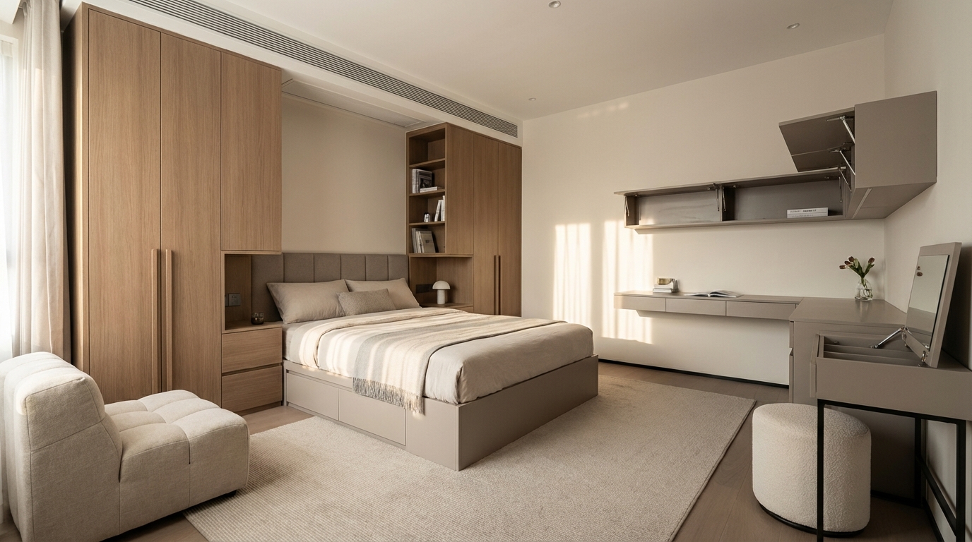 modern bedroom with 202601231432